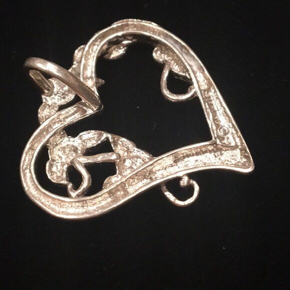 Sterling Silver Heart  Pendant - Picture 2 of 3